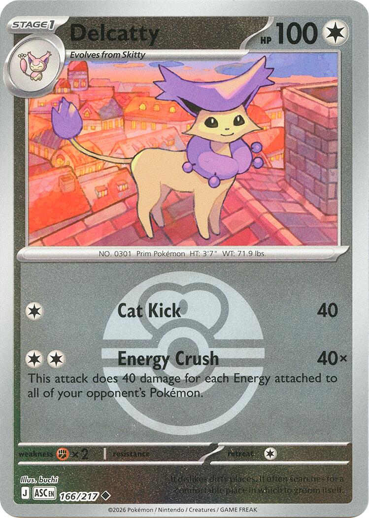 Delcatty (166/217) (Love Ball) [Mega Evolution: Ascended Heroes] | Good Games Morley