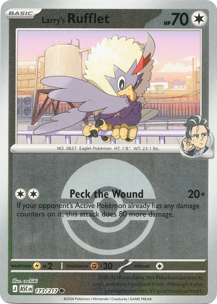 Larry's Rufflet (173/217) (Poke Ball) [Mega Evolution: Ascended Heroes] | Good Games Morley