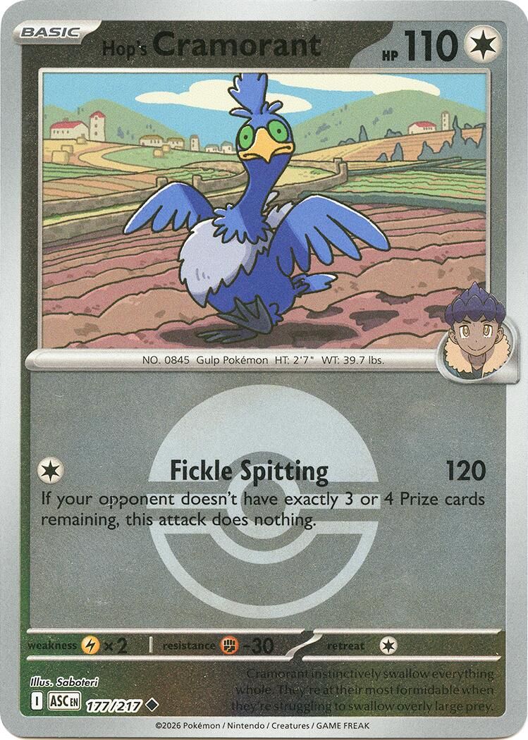 Hop's Cramorant (177/217) (Poke Ball) [Mega Evolution: Ascended Heroes] | Good Games Morley