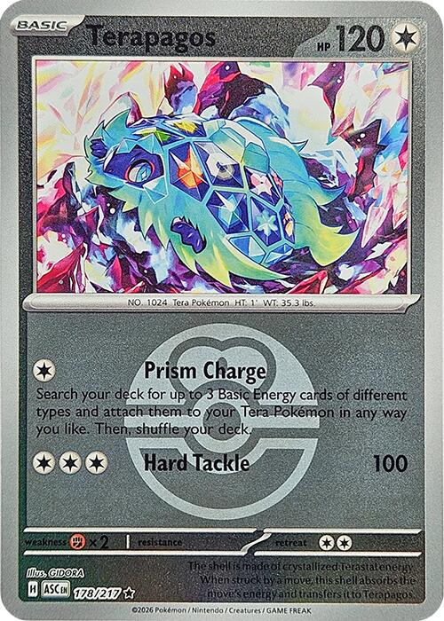 Terapagos (178/217) (Love Ball) [Mega Evolution: Ascended Heroes] | Good Games Morley