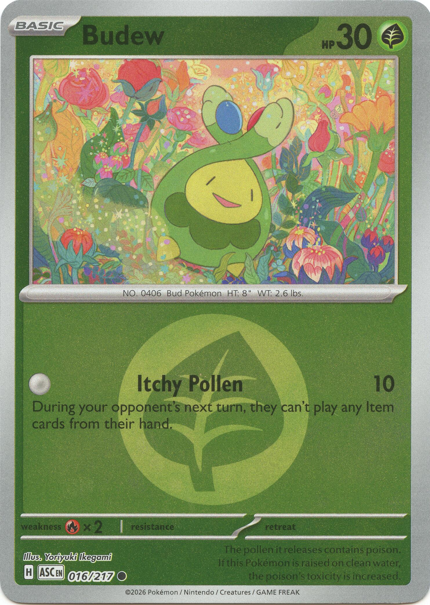 Budew (016/217) (Energy Symbol Pattern) [Mega Evolution: Ascended Heroes] | Good Games Morley