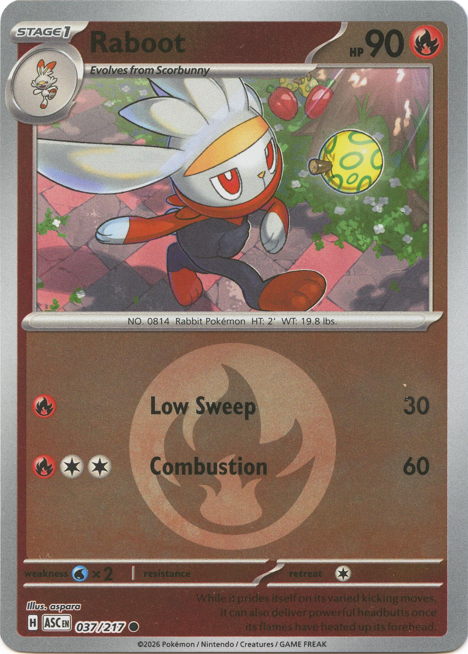 Raboot (037/217) (Energy Symbol Pattern) [Mega Evolution: Ascended Heroes] | Good Games Morley