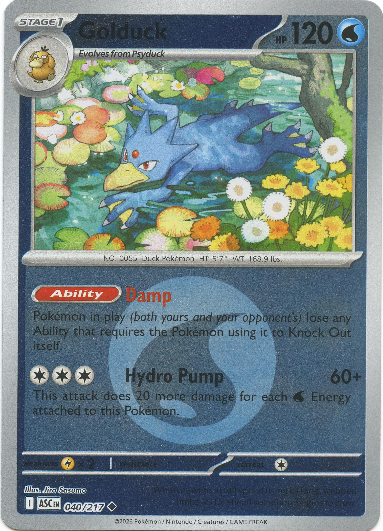 Golduck (040/217) (Energy Symbol Pattern) [Mega Evolution: Ascended Heroes] | Good Games Morley