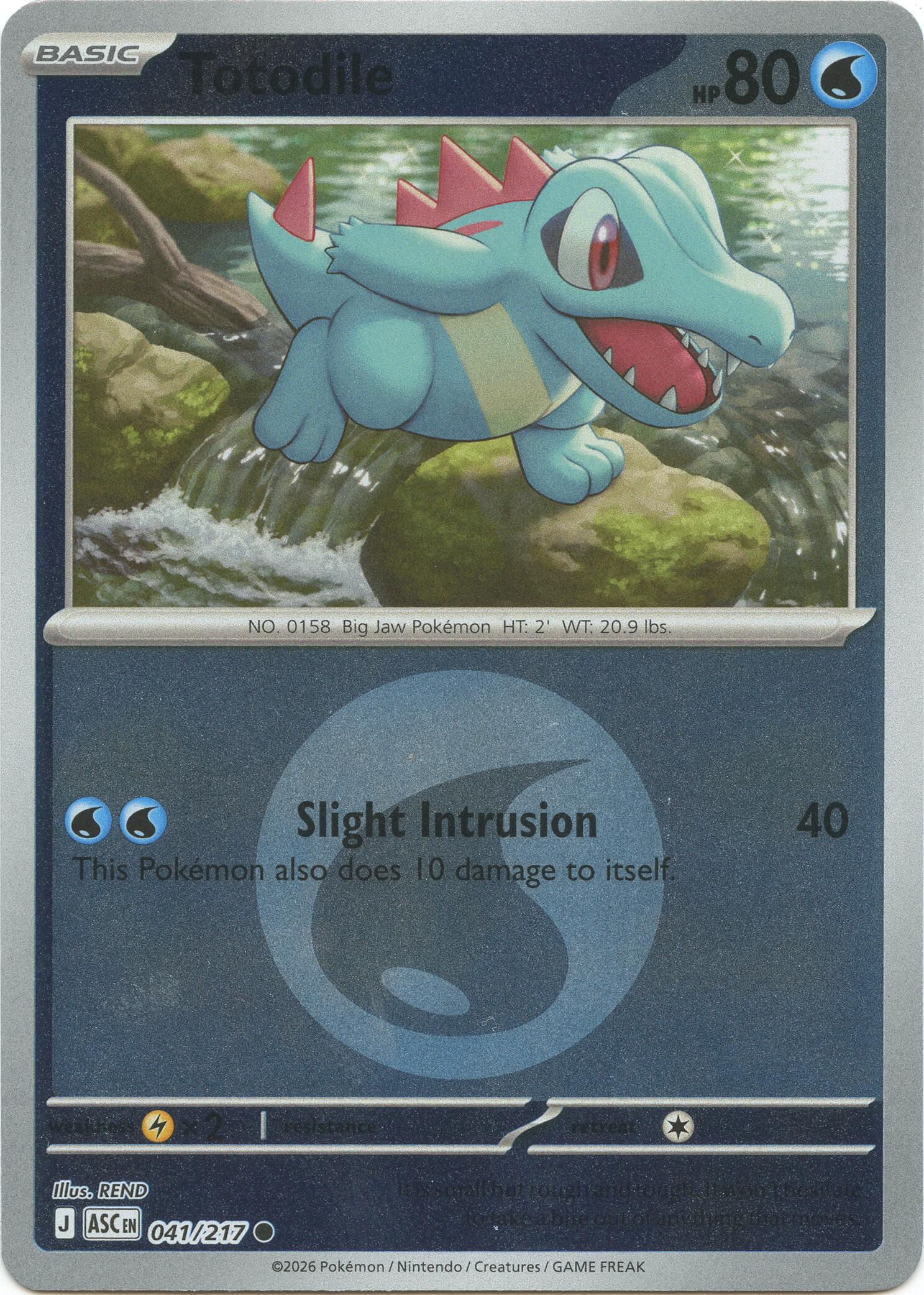 Totodile (041/217) (Energy Symbol Pattern) [Mega Evolution: Ascended Heroes] | Good Games Morley