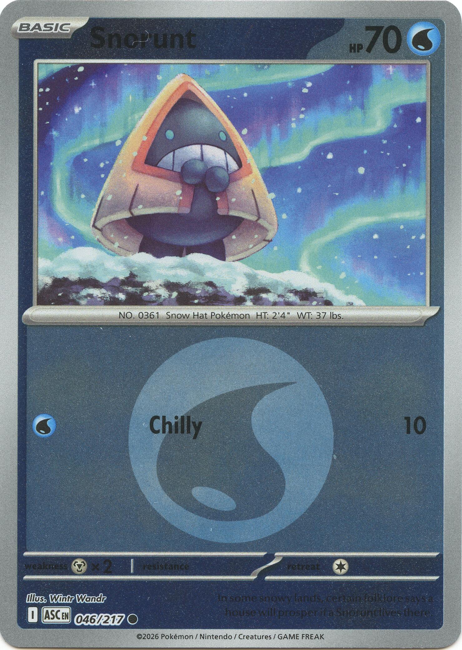 Snorunt (046/217) (Energy Symbol Pattern) [Mega Evolution: Ascended Heroes] | Good Games Morley