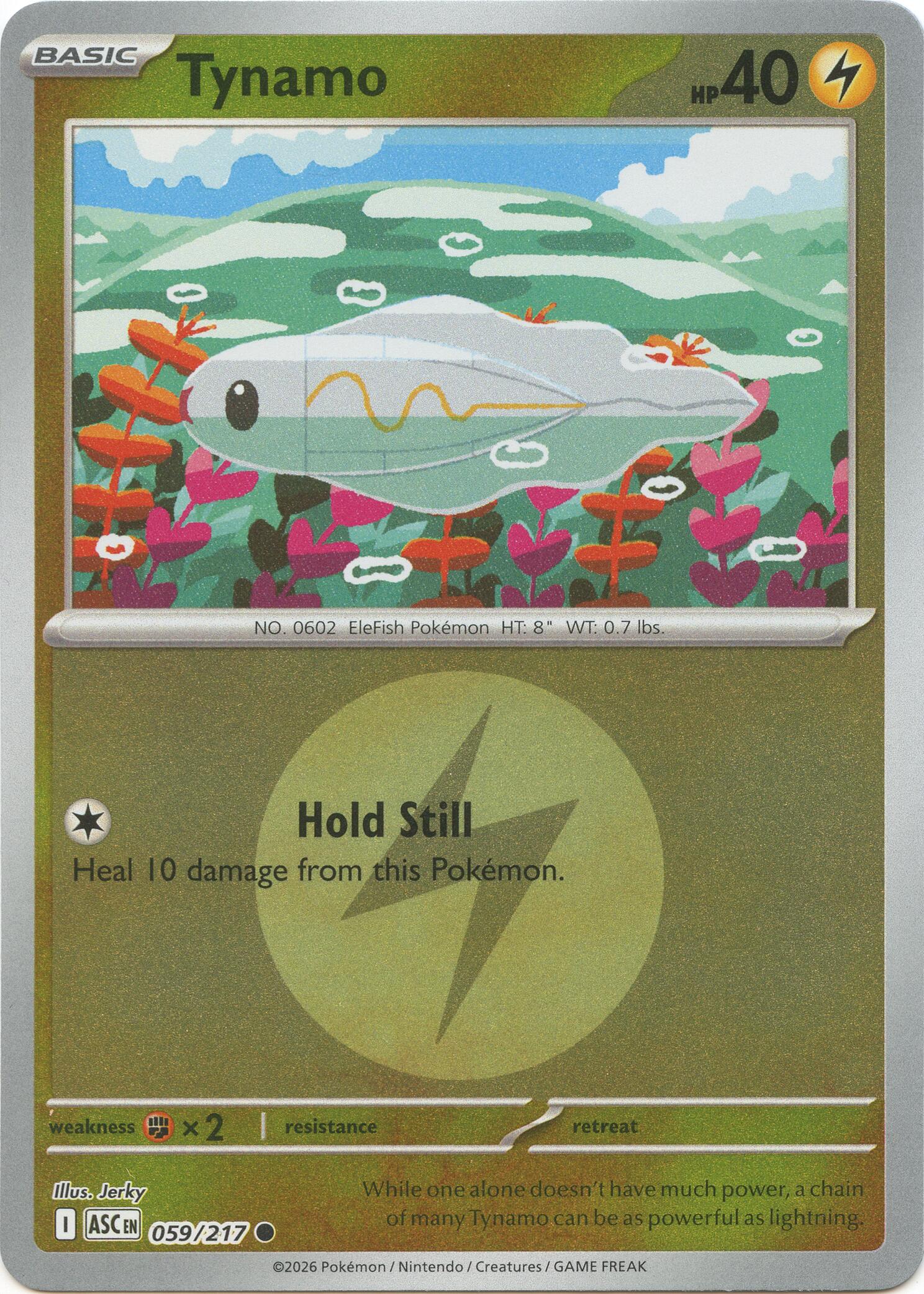 Tynamo (059/217) (Energy Symbol Pattern) [Mega Evolution: Ascended Heroes] | Good Games Morley