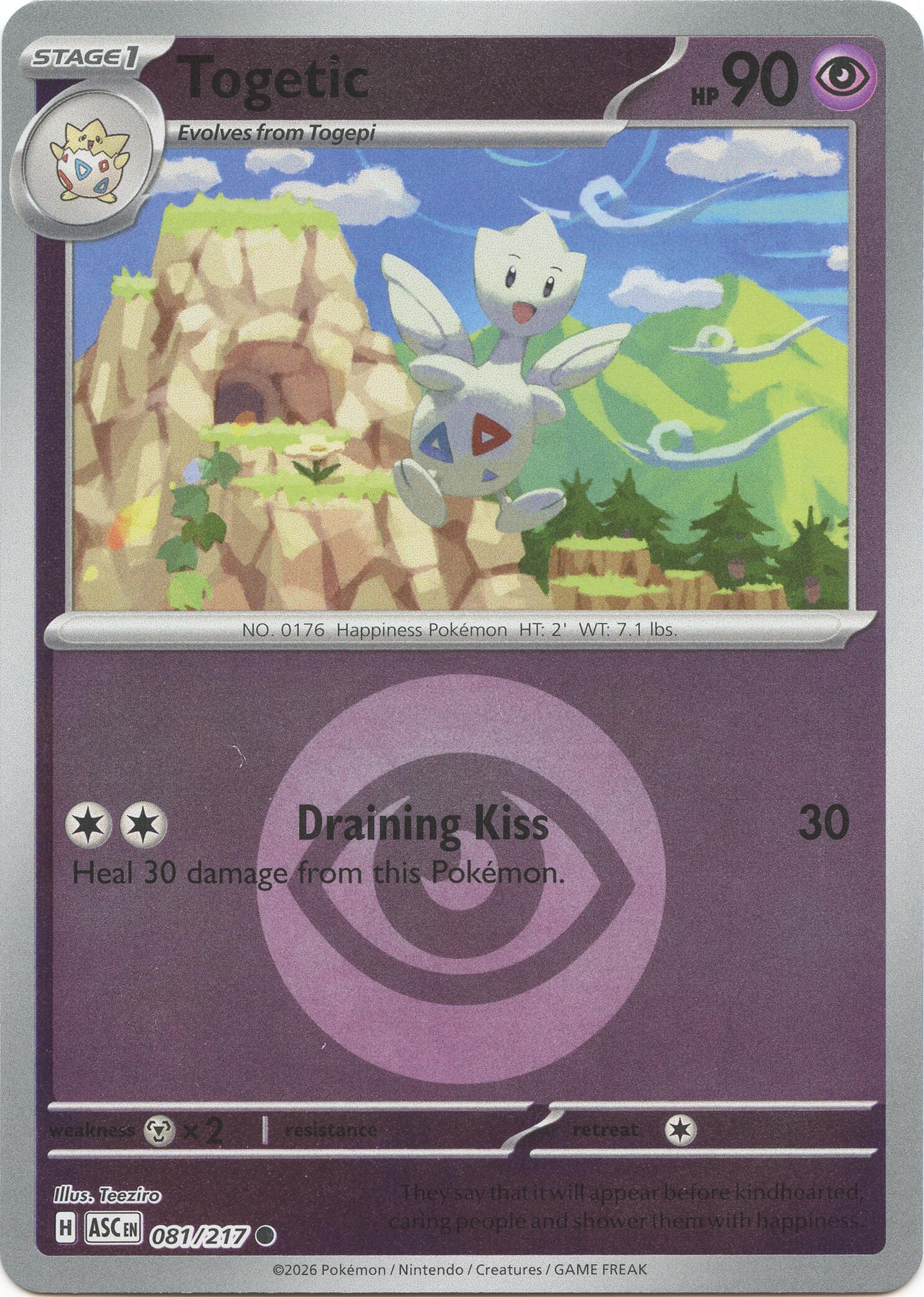 Togetic (081/217) (Energy Symbol Pattern) [Mega Evolution: Ascended Heroes] | Good Games Morley