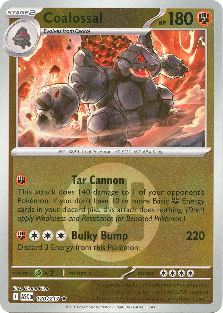 Coalossal (120/217) (Energy Symbol Pattern) [Mega Evolution: Ascended Heroes] | Good Games Morley