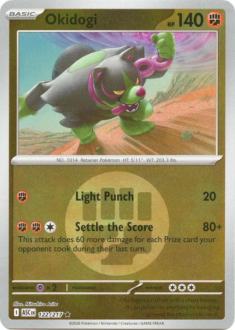 Okidogi (122/217) (Energy Symbol Pattern) [Mega Evolution: Ascended Heroes] | Good Games Morley