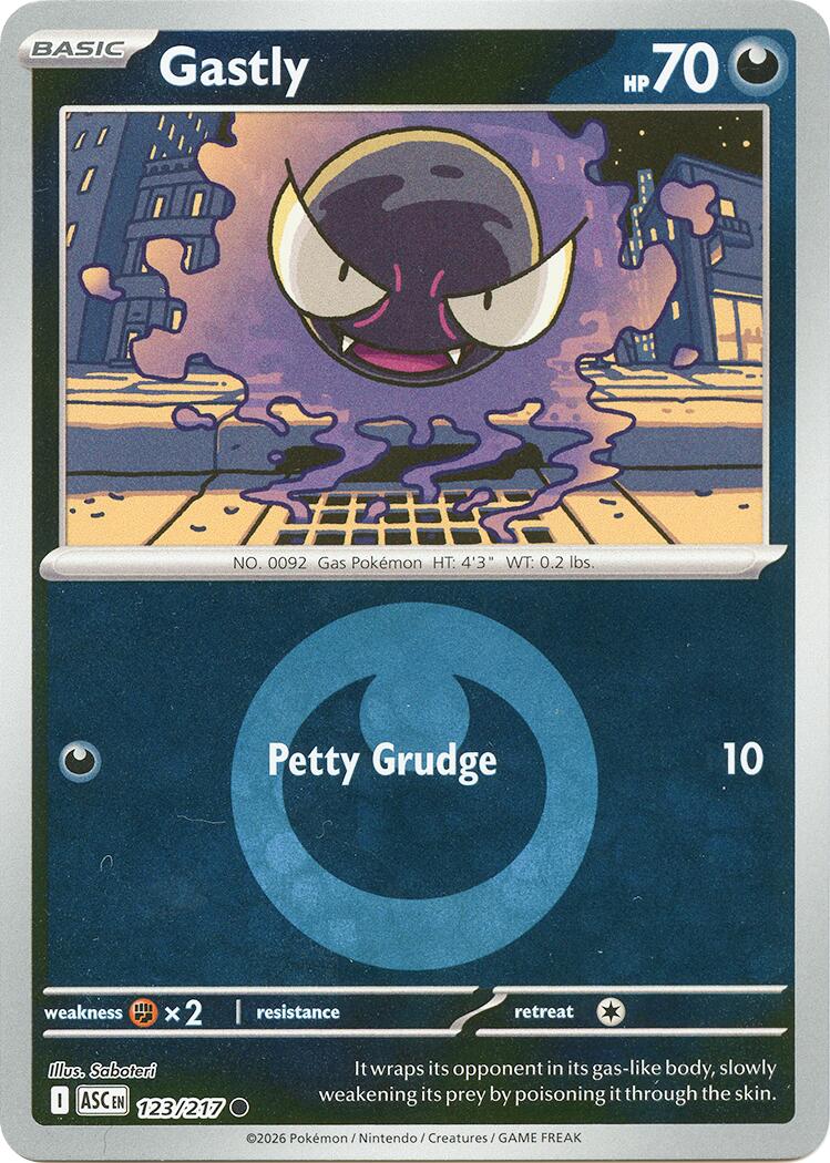 Gastly (123/217) (Energy Symbol Pattern) [Mega Evolution: Ascended Heroes] | Good Games Morley