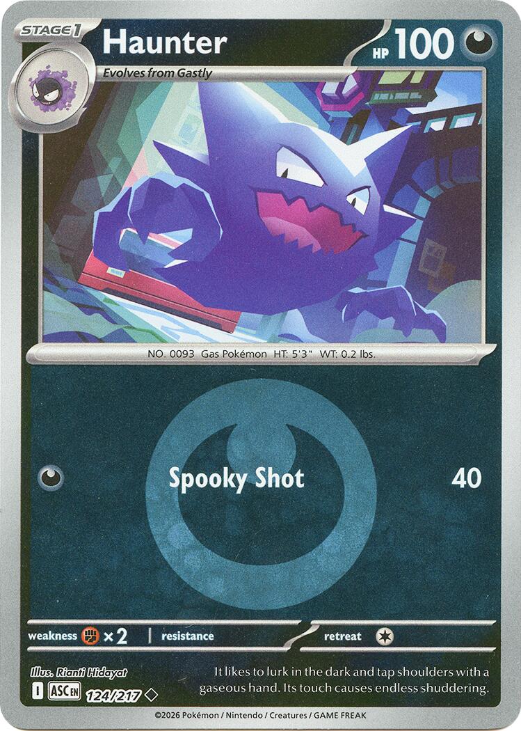 Haunter (124/217) (Energy Symbol Pattern) [Mega Evolution: Ascended Heroes] | Good Games Morley