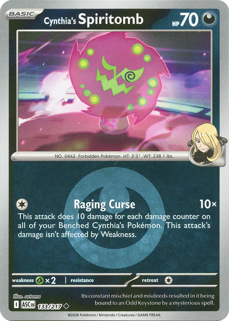 Cynthia's Spiritomb (133/217) (Energy Symbol Pattern) [Mega Evolution: Ascended Heroes] | Good Games Morley