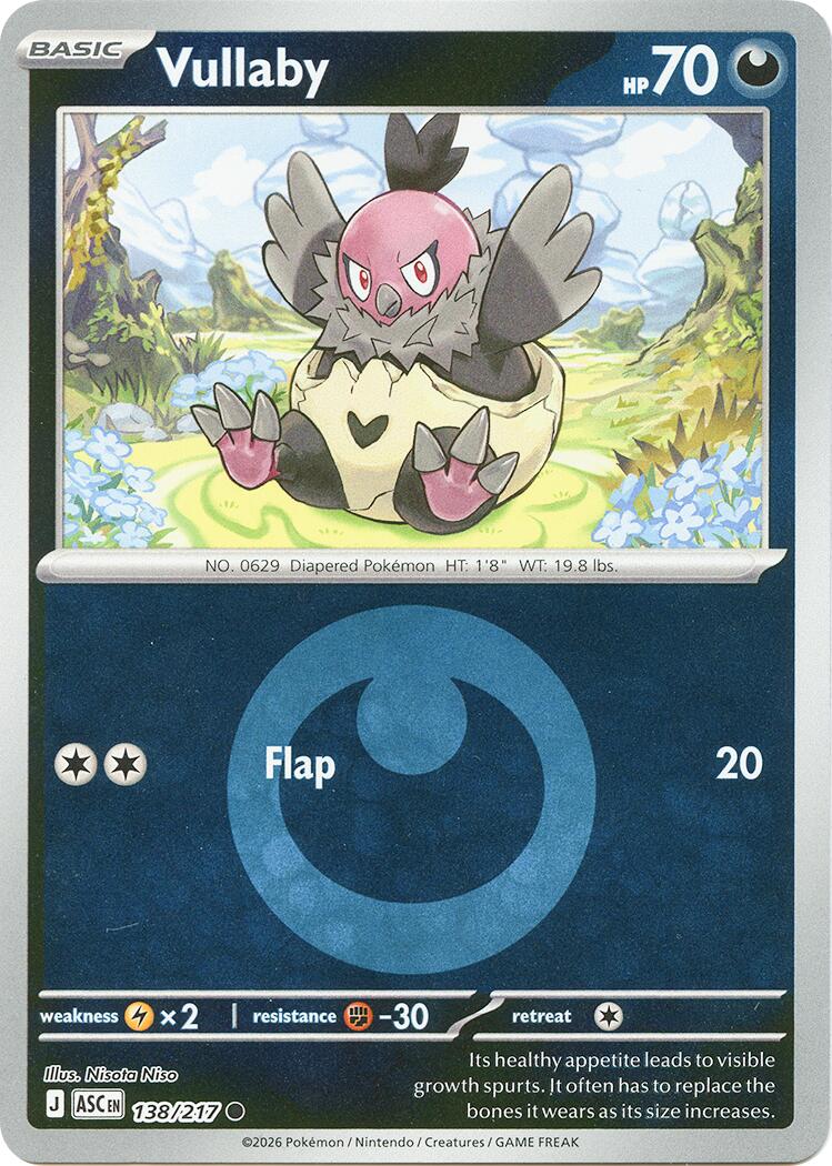 Vullaby (138/217) (Energy Symbol Pattern) [Mega Evolution: Ascended Heroes] | Good Games Morley