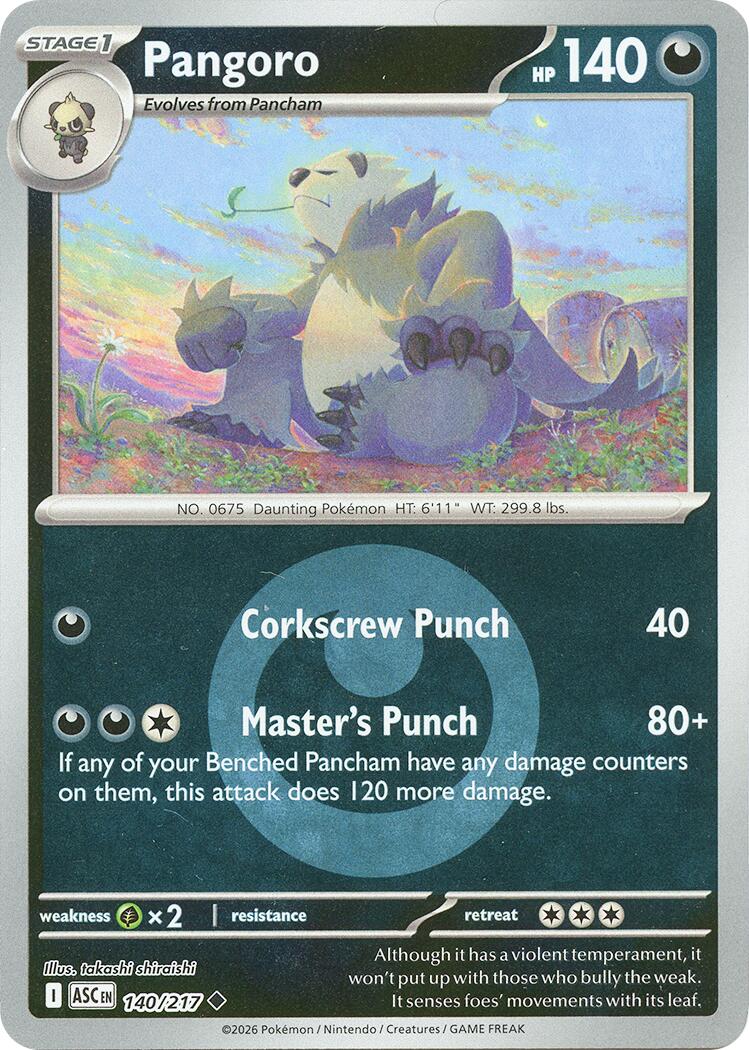 Pangoro (140/217) (Energy Symbol Pattern) [Mega Evolution: Ascended Heroes] | Good Games Morley