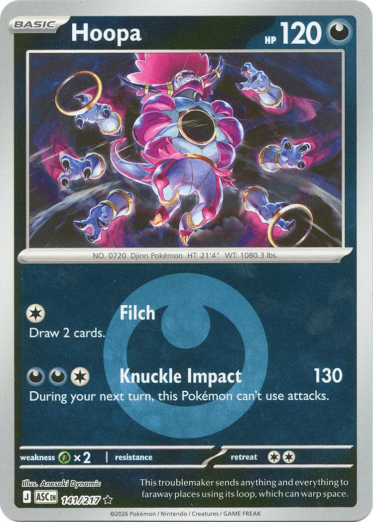 Hoopa (141/217) (Energy Symbol Pattern) [Mega Evolution: Ascended Heroes] | Good Games Morley
