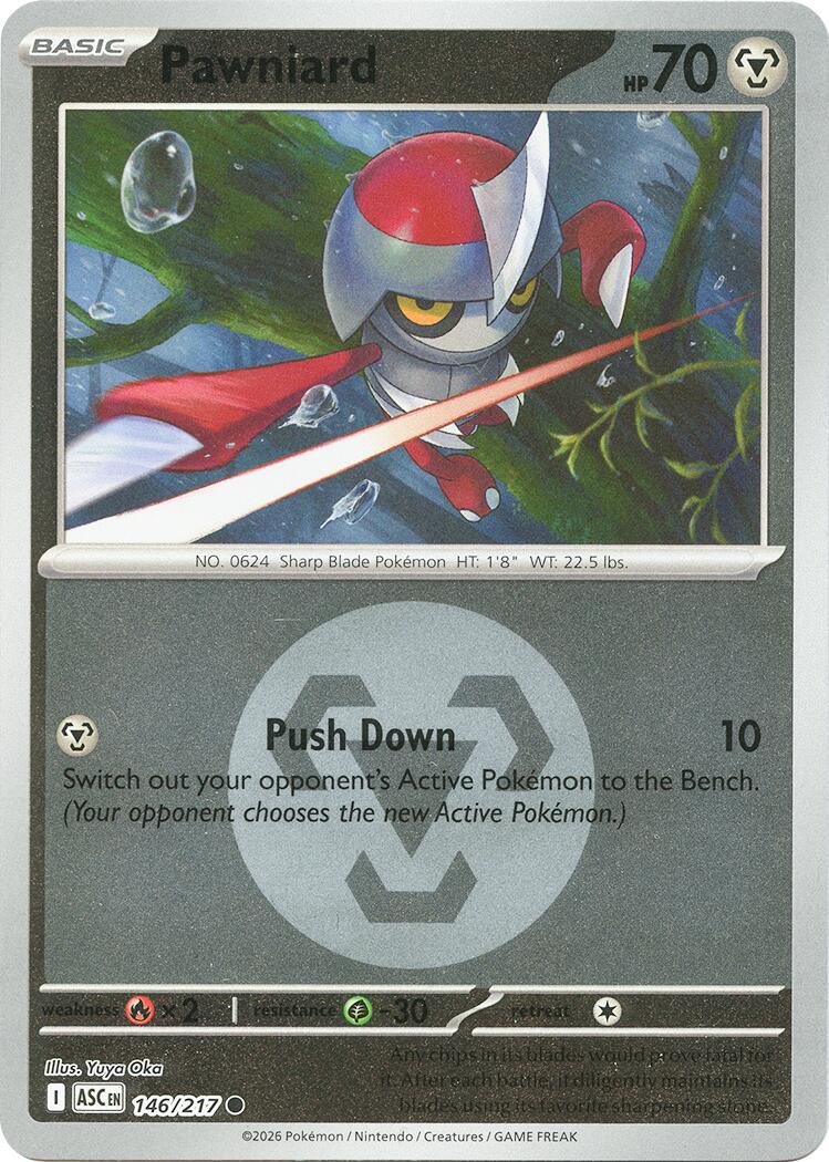Pawniard (146/217) (Energy Symbol Pattern) [Mega Evolution: Ascended Heroes] | Good Games Morley