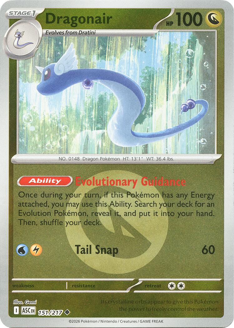 Dragonair (151/217) (Energy Symbol Pattern) [Mega Evolution: Ascended Heroes] | Good Games Morley