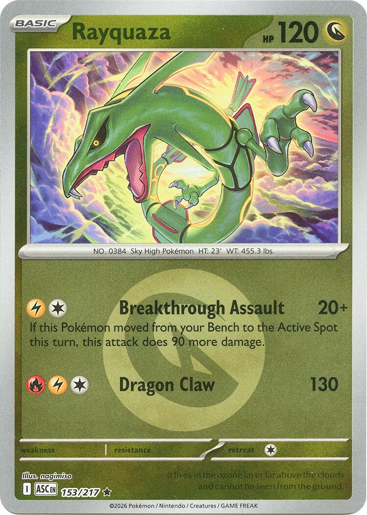 Rayquaza (153/217) (Energy Symbol Pattern) [Mega Evolution: Ascended Heroes] | Good Games Morley