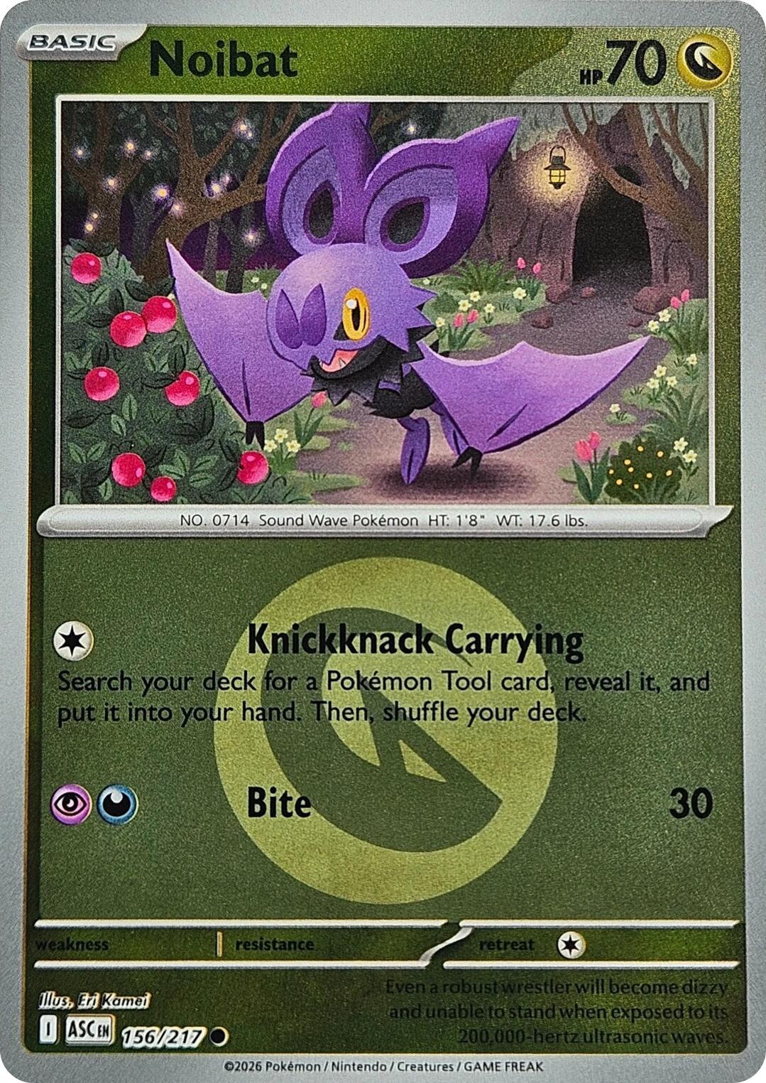 Noibat (156/217) (Energy Symbol Pattern) [Mega Evolution: Ascended Heroes] | Good Games Morley