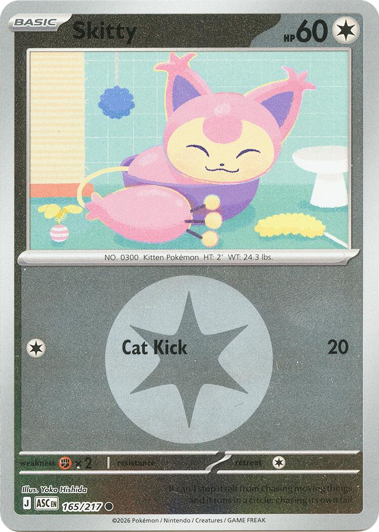 Skitty (165/217) (Energy Symbol Pattern) [Mega Evolution: Ascended Heroes] | Good Games Morley