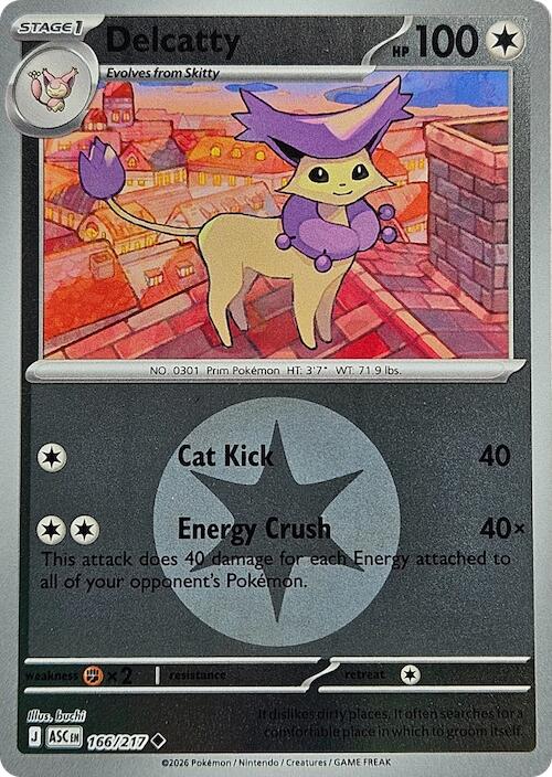 Delcatty (166/217) (Energy Symbol Pattern) [Mega Evolution: Ascended Heroes] | Good Games Morley