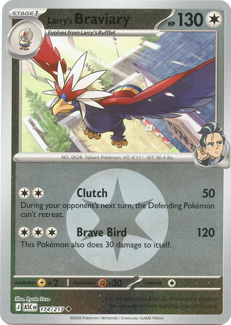Larry's Braviary (174/217) (Energy Symbol Pattern) [Mega Evolution: Ascended Heroes] | Good Games Morley