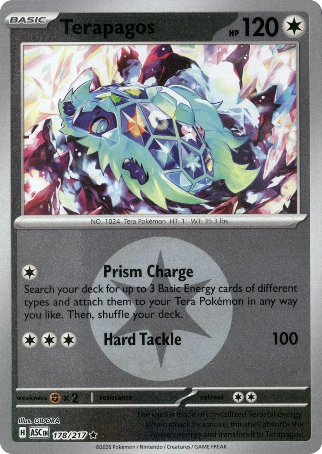 Terapagos (178/217) (Energy Symbol Pattern) [Mega Evolution: Ascended Heroes] | Good Games Morley