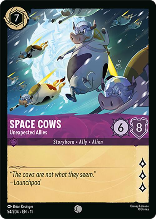 Space Cows - Unexpected Allies (54/204) [Winterspell] | Good Games Morley