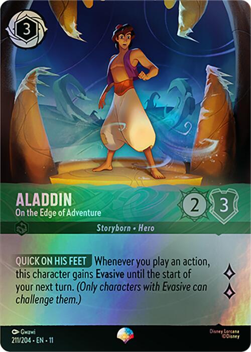 Aladdin - On the Edge of Adventure (Epic) (211/204) [Winterspell] | Good Games Morley