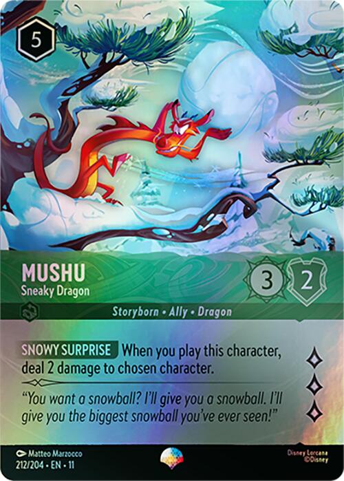 Mushu - Sneaky Dragon (Epic) (212/204) [Winterspell] | Good Games Morley