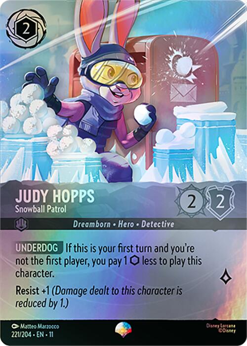 Judy Hopps - Snowball Patrol (Epic) (221/204) [Winterspell] | Good Games Morley