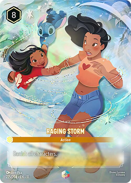 Raging Storm (Enchanted) (225/204) [Winterspell] | Good Games Morley