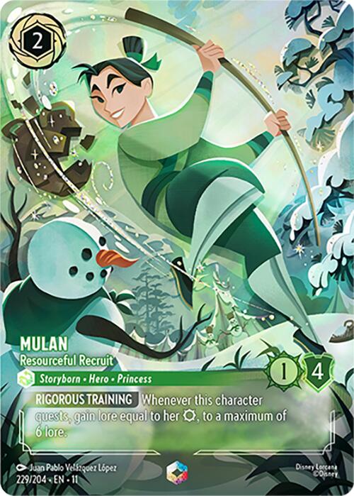 Mulan - Resourceful Recruit (Enchanted) (229/204) [Winterspell] | Good Games Morley