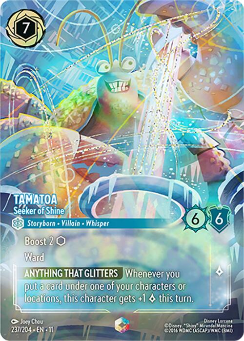 Tamatoa - Seeker of Shine (Enchanted) (237/204) [Winterspell] | Good Games Morley