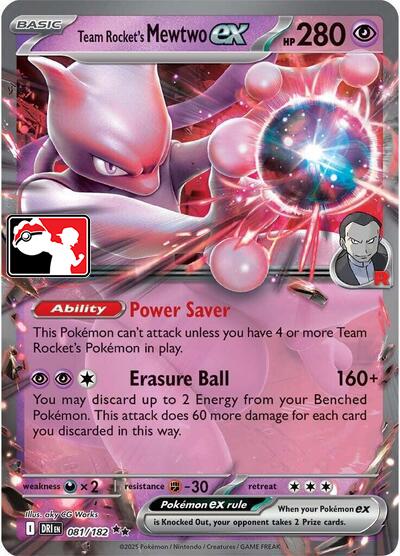 Team Rocket's Mewtwo ex (079/217) [Prize Pack Series Eight] | Good Games Morley