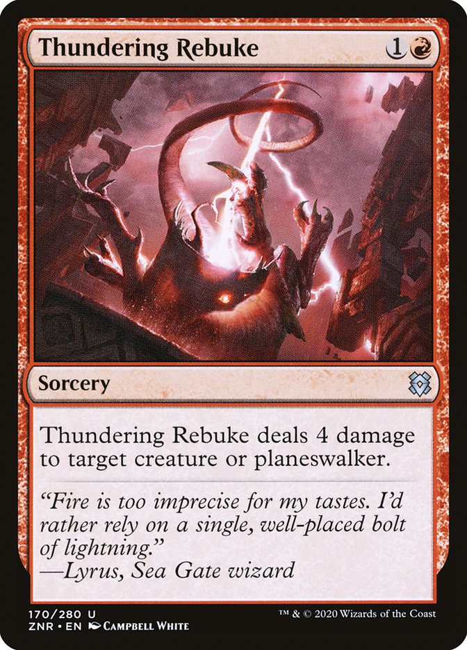 Thundering Rebuke 170/280 (Zendikar Rising)  | Good Games Morley