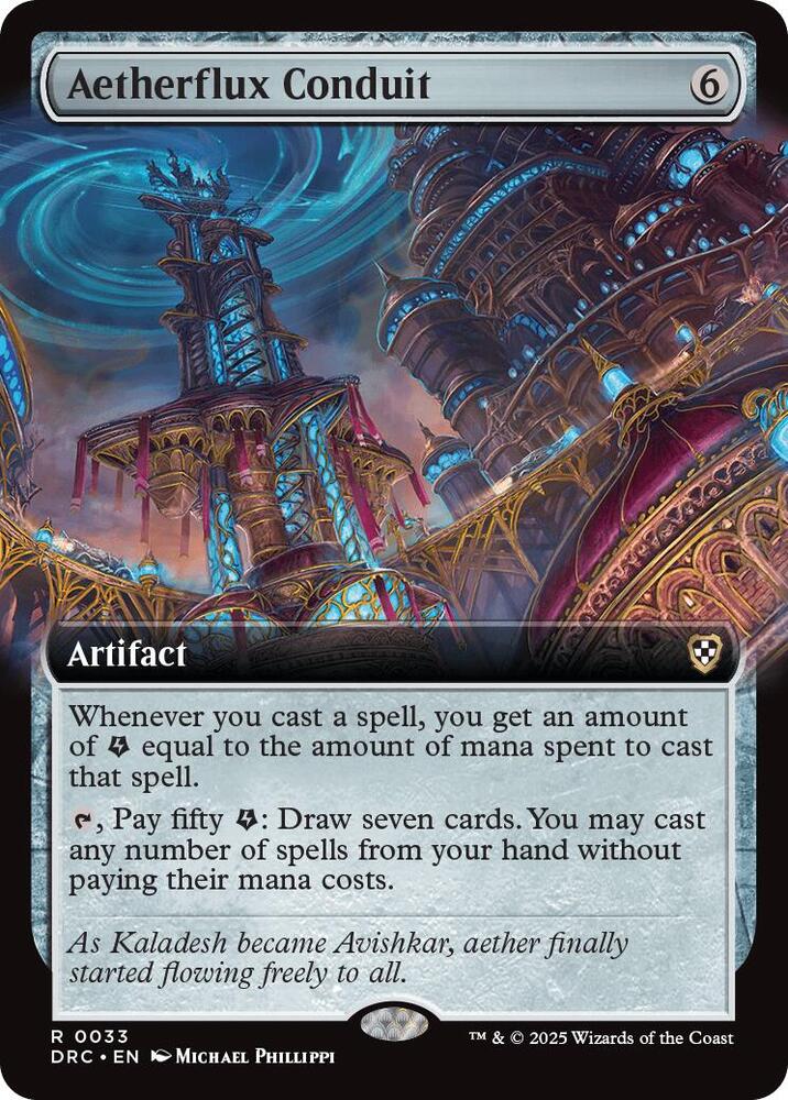 Aetherflux Conduit 33/187 (Commander: Aetherdrift)  - Extended Art | Good Games Morley