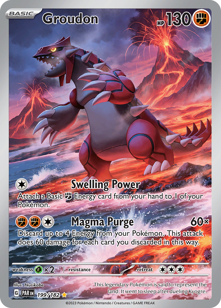 Groudon (199/182) [Scarlet & Violet: Paradox Rift] | Good Games Morley