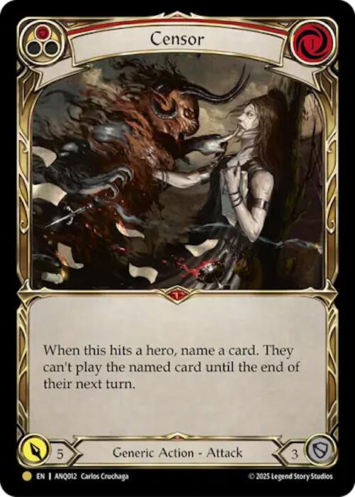 Censor (Red) (Gold) [ANQ012] (Compendium of Rathe - Antiquity Pack) | Good Games Morley