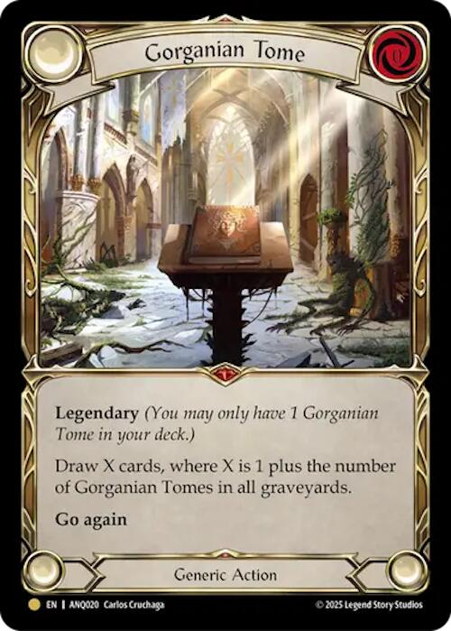 Gorganian Tome (Gold) [ANQ020] (Compendium of Rathe - Antiquity Pack)  Rainbow Foil | Good Games Morley