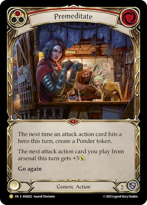 Premeditate (Red) (Gold) [ANQ022] (Compendium of Rathe - Antiquity Pack) | Good Games Morley