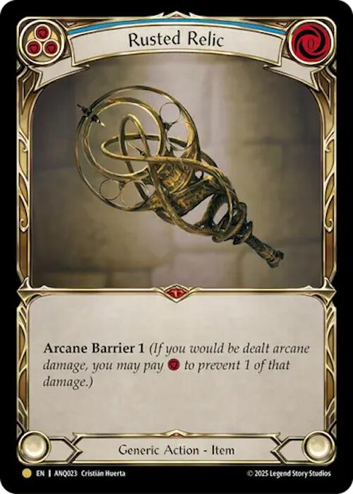 Rusted Relic (Blue) (Gold) [ANQ023] (Compendium of Rathe - Antiquity Pack) | Good Games Morley