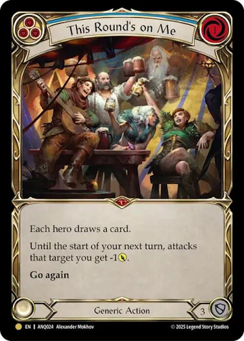 This Rounds On Me (Blue) (Gold) [ANQ024] (Compendium of Rathe - Antiquity Pack) | Good Games Morley