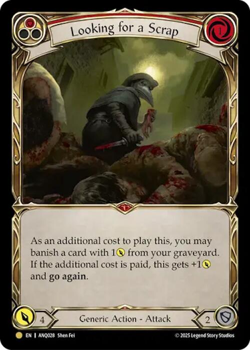 Looking For A Scrap (Red) (Gold) [ANQ028] (Compendium of Rathe - Antiquity Pack) | Good Games Morley