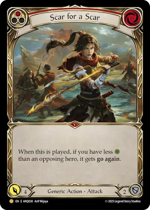 Scar For A Scar (Red) (Gold) [ANQ030] (Compendium of Rathe - Antiquity Pack) | Good Games Morley