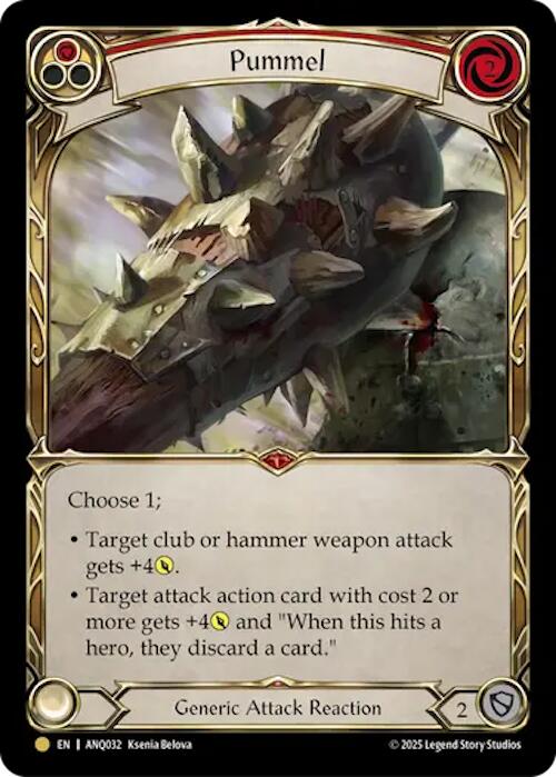 Pummel (Red) (Gold) [ANQ032] (Compendium of Rathe - Antiquity Pack) | Good Games Morley
