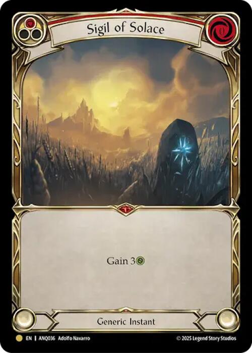 Sigil Of Solace (Red) (Gold) [ANQ036] (Compendium of Rathe - Antiquity Pack) | Good Games Morley