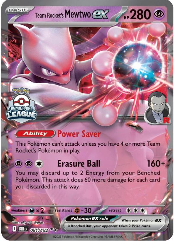 Team Rocket's Mewtwo ex (081/182) [League & Championship Cards] | Good Games Morley