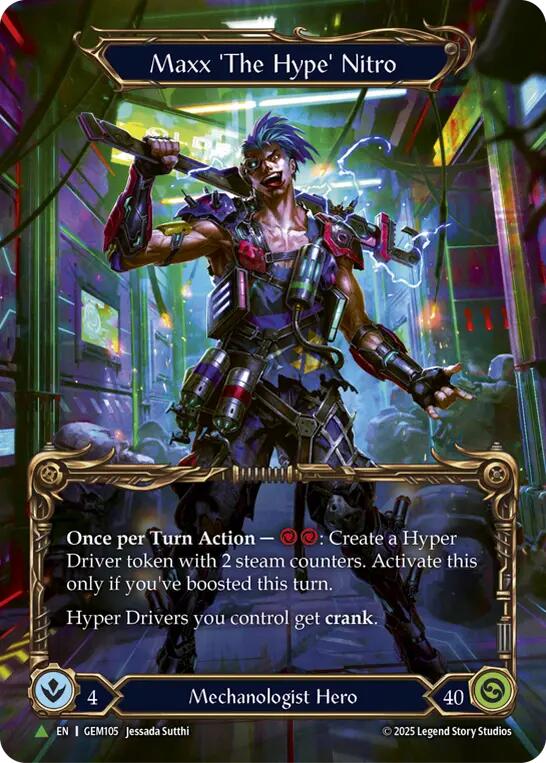 Maxx 'The Hype' Nitro [GEM105] (GEM Pack 4)  Cold Foil | Good Games Morley