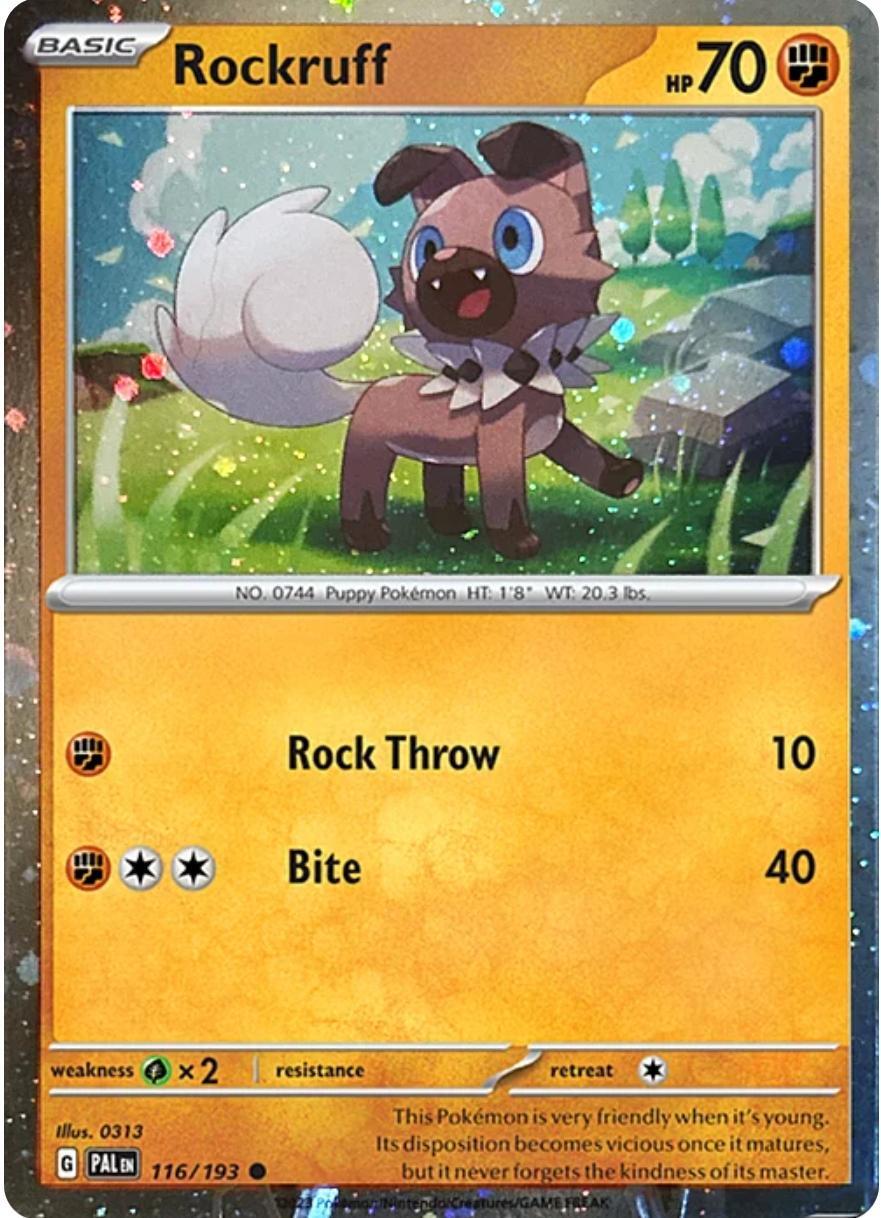 Rockruff (116/193) (Cosmos Holo) [Scarlet & Violet: Black Star Promos] | Good Games Morley